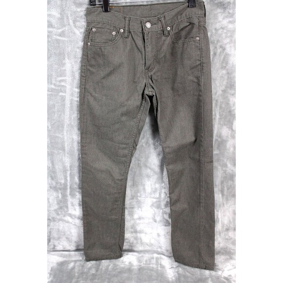 Levi's 511 Slim Straight Leg Ultra Soft Men's Size 29x32 Charcoal Gray Denim - Picture 1 of 7